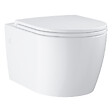 GROHE - Start Round 36,8 x 54,3 cm WC suspendu avec abattant SoftClose, Rimless, blanc (G103848SH00) - vignette