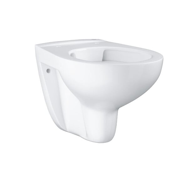 GROHE - Pack WC Bâti support Grohe Rapid SL + Cuvette sans bride Grohe Bau Ceramic, Blanc + plaque de déclenchement: Chrome (39586000) - large
