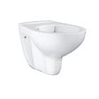 GROHE - Pack WC Bâti support Grohe Rapid SL + Cuvette sans bride Grohe Bau Ceramic, Blanc + plaque de déclenchement: Chrome (39586000) - vignette