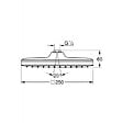 GROHE - Grohe Vitalio Comfort 250 Douche de tête 1 jet, Chrome (26695000) - vignette