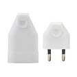 DEBFLEX - DEBFLEX - FICHE MALE & FEMELLE 2P 6A DROITE A COIFFE BLANC - vignette