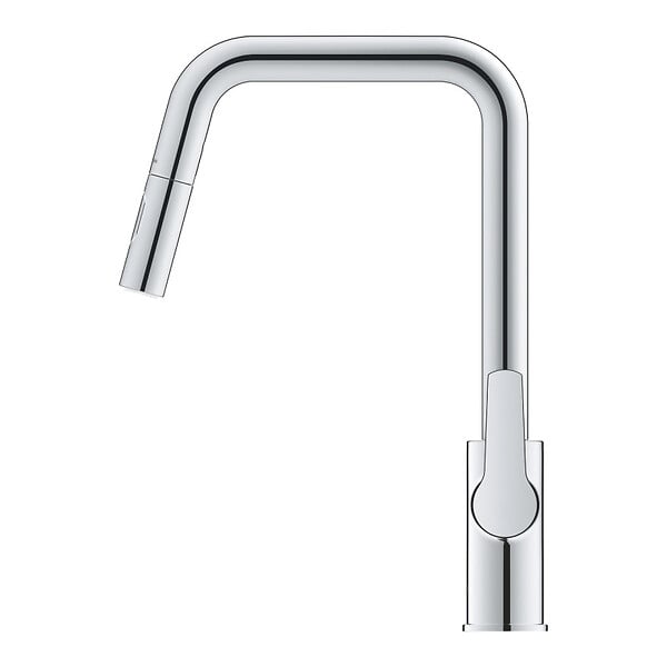 GROHE - Grohe START DN15 Mitigeur monocommande d'évier  avec douchette extractible ,Bec mobile, 2 Jets, Chrome (30631000) - large