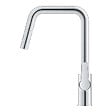 GROHE - Grohe START DN15 Mitigeur monocommande d'évier  avec douchette extractible ,Bec mobile, 2 Jets, Chrome (30631000) - vignette