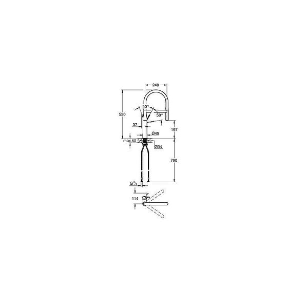 GROHE - Essence Mitigeur monocommande Evier (30294000) - large