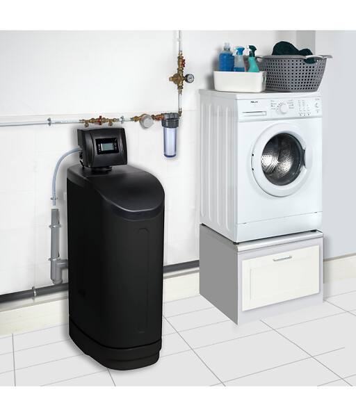 APIC - Adoucisseur d'eau PHOCION 34L gros débit avec Accessoires + Mise en Service Gratuite - large