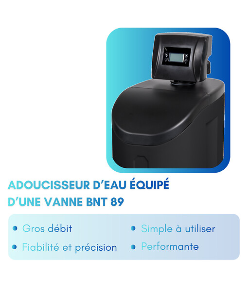 APIC - Adoucisseur d'eau PHOCION 34L gros débit avec Accessoires + Mise en Service Gratuite - large