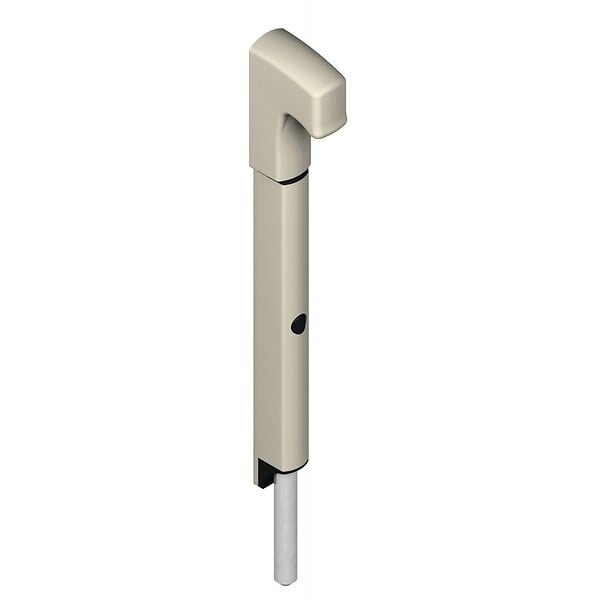 LA CROISEE DS - VERR APPLIQ DANAOS  TIGE INX L167MM BLC RAL9006 - large