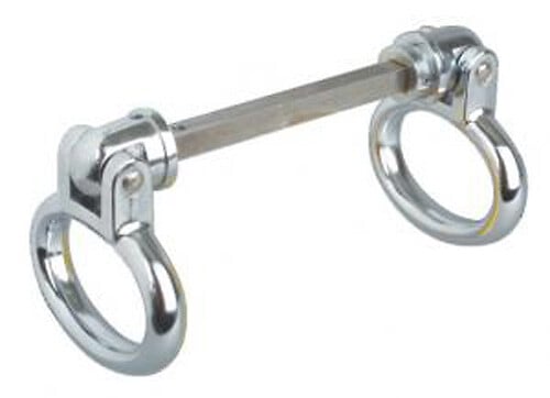 VACHETTE - Boucle double chromé brillant 7/48mm à  trou 2 portées - VACHETTE - 008486 - large