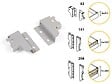 EMUCA - Jeu de fixation vantage pour rehausse simple hauteur 141mm blanc - EMUCA - 3006612 - vignette