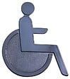 NORMBAU - Idéogramme nylon handicapé pictogramme 4 noire - NORMBAU - 2510040 - vignette