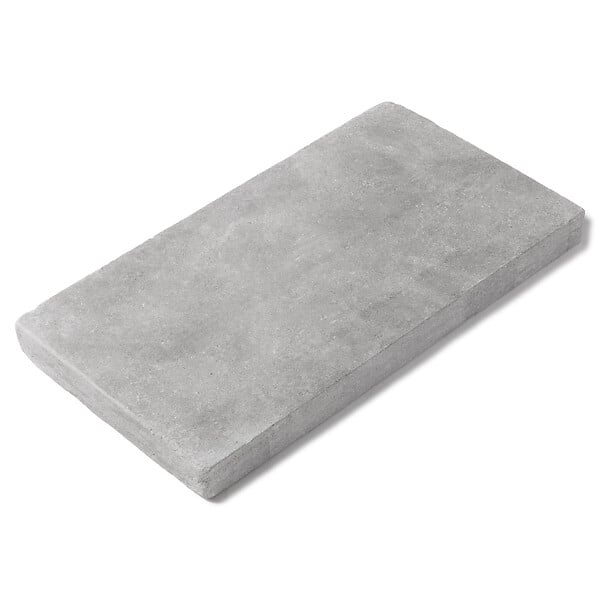 RO'MA NATURE - Margelle de piscine Pierre de l'Atlas Gris 61x33x5 cm Bord Droit (à l'unité) - large