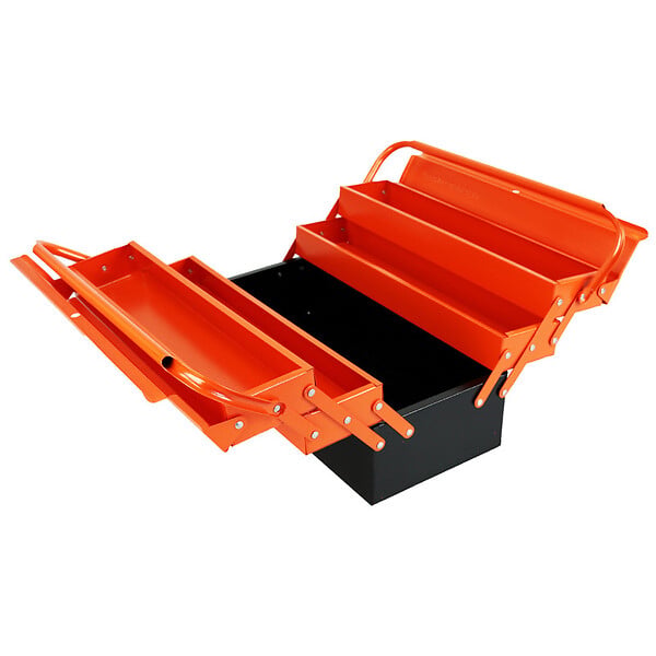 FISCHER DAREX - Caisse à outils en métal - 5 compartiments - 53 cm - Capacité 25kg - large