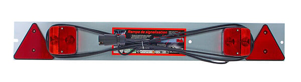 XLPTOOLS - Rampe de signalisation arrière pour remorque - Acier - 1m - large