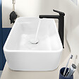 VILLEROY & BOCH - Villeroy & Boch Architectura Square Mitigeur Monocommande pour lavabo, Surélevée, Avec vidage, Noir Mat (TVW125002000K5) - vignette