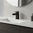 STANO - Robinet mitigeur lavabo cascade TANO noir mat - vignette