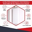 ATOLE - Coffret d'habillage ATOLE 13 modules en acier blanc pour tableaux électriques - H 104 x L 34 x P 14 cm - Réf. RCH500 - vignette