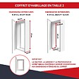 ATOLE - Coffret d'habillage ATOLE 13 modules en acier blanc avec serrure à clef - H 67 x L 34 x P 14 cm - Réf. RCH200GSS - vignette