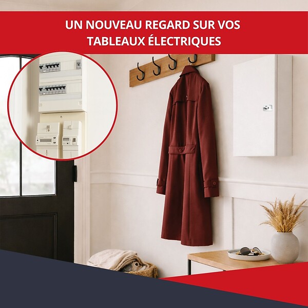ATOLE - Coffret d'habillage ATOLE 13 modules en acier blanc avec serrure à clef - H 67 x L 34 x P 14 cm - Réf. RCH200GSS - large