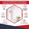 ATOLE - Coffret d'habillage ATOLE 18 modules en acier blanc pour tableaux électriques - H 117 x L 45 x P 14 cm - Réf. RCHM186 - vignette
