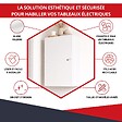 ATOLE - Coffret d'habillage ATOLE 13 modules en acier blanc avec serrure à clef - H 117 x L 34 x P 14 cm - Réf. RCH600GSS - vignette