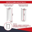 ATOLE - Coffret d'habillage ATOLE 13 modules en acier blanc avec serrure à clef - H 92 x L 34 x P 14 cm - Réf. RCH400GSS - vignette