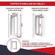 ATOLE - Coffret d'habillage ATOLE 13 modules en acier blanc pour tableaux électriques - H 67 x L 34 x P 14 cm - Réf. RCH200 - vignette
