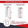 ATOLE - Coffret d'habillage ATOLE 13 modules en acier blanc pour tableaux électriques - H 79 x L 34 x P 14 cm - Réf. RCH300 - vignette