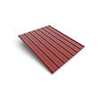 BRAVO THE SMART SOLUTION - Tôle bac acier - Toiture - Couverture - plaque H12+ Coloris Brun Rouge RAL 3011 Dimensions 2000x906x0.40 mm - vignette
