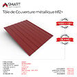 BRAVO THE SMART SOLUTION - Tôle bac acier - Toiture - Couverture - plaque H12+ Coloris Brun Rouge RAL 3011 Dimensions 2000x906x0.40 mm - vignette