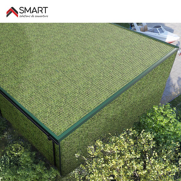 BRAVO THE SMART SOLUTION - Tôle bac acier - Bardage -  panneau mural H12+ Coloris Apple Tree Printech Dimensions 1200x906x0.40 mm - large