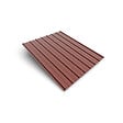 BRAVO THE SMART SOLUTION - Tôle bac acier - Toiture - Couverture - plaque H12+ Coloris Rouge Oxyde RAL 3009  Dimensions 1200x906x0.40 mm - vignette