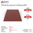 BRAVO THE SMART SOLUTION - Tôle bac acier - Toiture - Couverture - plaque H12+ Coloris Rouge Oxyde RAL 3009  Dimensions 1200x906x0.40 mm - vignette