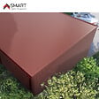 BRAVO THE SMART SOLUTION - Tôle bac acier - Toiture - Couverture - plaque H12+ Coloris Rouge Oxyde RAL 3009  Dimensions 1200x906x0.40 mm - vignette