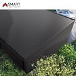 BRAVO THE SMART SOLUTION - Tôle bac acier - Toiture - Couverture - plaque H12+ Coloris Noir Brillant RAL 9005  Dimensions  1200x906x0.40 mm - vignette