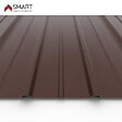 BRAVO THE SMART SOLUTION - Tôle bac acier - Toiture - Couverture - plaque H12+ Coloris Brun Chocolat RALl 8017  Dimensions 1200x906x0.40mm - vignette