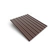 BRAVO THE SMART SOLUTION - Tôle bac acier - Toiture - Couverture - plaque H12+ Coloris Brun Chocolat RAL 8017  Dimensions 2000x906x0.40 mm - vignette