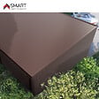 BRAVO THE SMART SOLUTION - Tôle bac acier - Toiture - Couverture - plaque H12+ Coloris Brun Chocolat RAL 8017  Dimensions 2000x906x0.40 mm - vignette