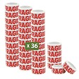 PACK AND MOVE - Pack and Move - Lot 36 Rouleaux Ruban Adhésif Transparent "Fragile" Pour Emballage Et Déménagement - 100 M - Qualité Premium - vignette