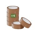 PACK AND MOVE - Pack and Move - Lot 6 rouleaux ruban adhésif marron pour emballage et déménagement - 66 m - Qualité Premium - vignette