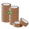 PACK AND MOVE - Pack and Move - Lot 12 rouleaux ruban adhésif marron pour emballage et déménagement - 66 m - Qualité Premium - vignette