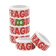 PACK AND MOVE - Pack and Move - Lot 6 Rouleaux Ruban Adhésif Transparent "Fragile" Pour Emballage Et Déménagement - 100 M - Qualité Premium - vignette