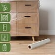 PACK AND MOVE - Pack and Move - Film Etirable - 0,45 x 100 m - Protection, Emballage, Déménagement - Anti rayures - Anti frottements - Imperméable - vignette