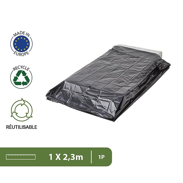 PACK AND MOVE - Pack and Move - Housse de protection matelas 1 place - 100 x 230 cm - Fermeture facile - Imperméable et anti-poussière - large