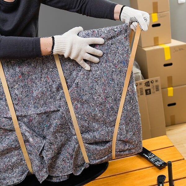 PACK AND MOVE - Pack and Move - Lot 6 Couvertures De Protection Pour Déménagement Et Stockage - 1,5 X 2 M - Épaisse Et Résistante - Protection TV Protection Meubles - large