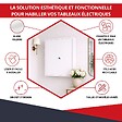 ATOLE - Coffret d'habillage ATOLE en acier blanc avec serrure à clé pour tableaux électriques double - H 92 x L 58,5 x P 16 cm - Réf. RCH2T416GSS - vignette