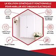ATOLE - Coffret d'habillage ATOLE en acier blanc avec serrure à clé pour tableaux électriques double - H 104 x L 58,5 x P 16 cm - Réf. RCH2T516GSS - vignette