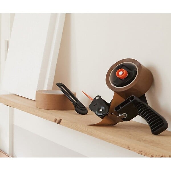 PACK AND MOVE - Pack and Move - Kit Complet Emballage et Déménagement - Ruban Adhésif Offert - Dévidoir, Ruban adhésif, Cutter, Marqueur - large