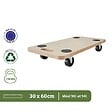 PACK AND MOVE - Pack and Move - Lot 4 chariots de transport pour déménagement - 150 KG max - 60 x 30 x 10 cm - Support roulette - Métal et MDF - vignette