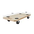 PACK AND MOVE - Pack and Move - Lot 4 chariots de transport pour déménagement - 150 KG max - 60 x 30 x 10 cm - Support roulette - Métal et MDF - vignette