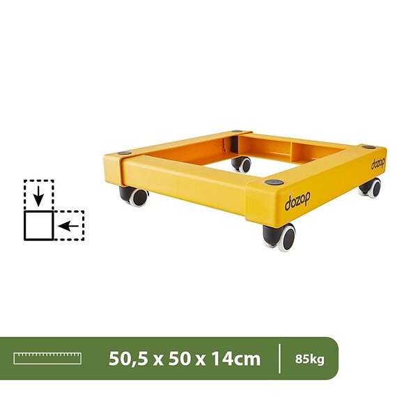PACK AND MOVE - Pack and Move - Chariot de transport à roulette - 50 x 50 x 14 cm - Déménagement - 85 KG max - Ultra robuste - large